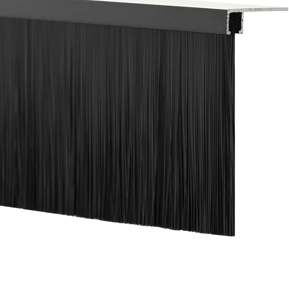 vidaXL Materiales De Construcción-Sellos de cepillo de puerta atornillables 2 pcs 100 cm