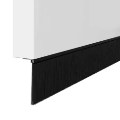 vidaXL Sellos de cepillo de puerta atornillables 2 pcs 100 cm Negro Online