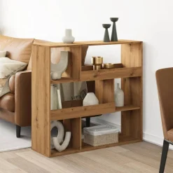 vidaXL Separador de ambientes madera roble artisan 100x33x94,5 cm artisian oak Sale