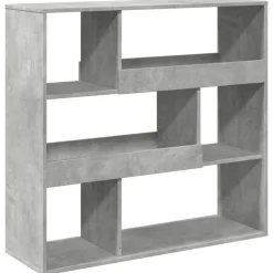 vidaXL Separador de ambientes madera gris hormigón 100x33x94,5 cm Gris hormig&oacute;n Sale