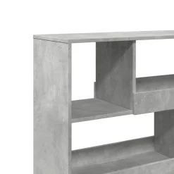 vidaXL Separador de ambientes madera gris hormigón 100x33x94,5 cm Gris hormig&oacute;n Sale