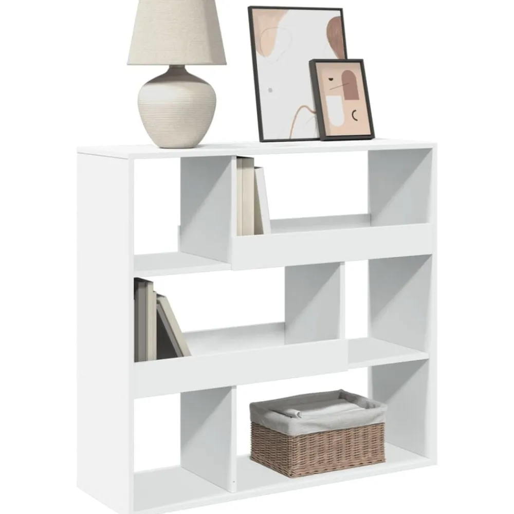 vidaXL Separador de ambientes madera ingeniería 100x33x94,5 cm Blanco