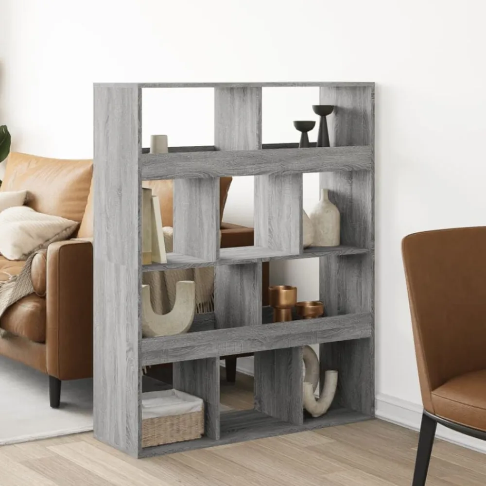 vidaXL Estanterías-Separador de ambientes madera 100x33x125,5 cm