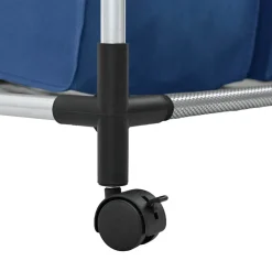 vidaXL Separador de colada con 4 bolsas acero Azul Outlet