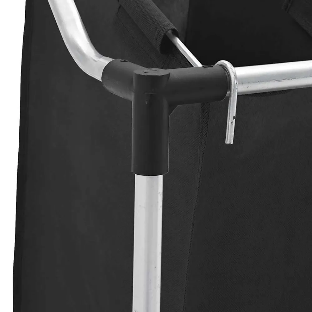 vidaXL Productos Del Hogar-Separador de colada con 3 bolsas acero