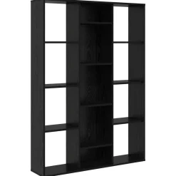 vidaXL Separador de habitaciones 100 x 24 x 140 cm Roble negro Clearance