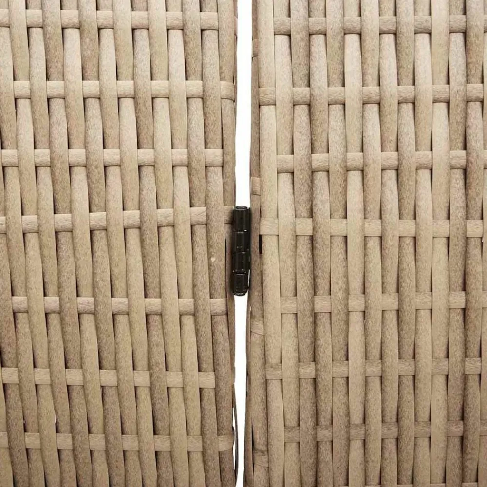 vidaXL Divisores De Ambientes-Separador de habitaciones 242 x 180 cm ratán sintético