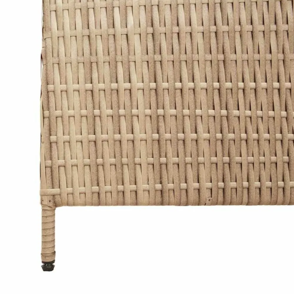 vidaXL Divisores De Ambientes-Separador de habitaciones 242 x 180 cm ratán sintético
