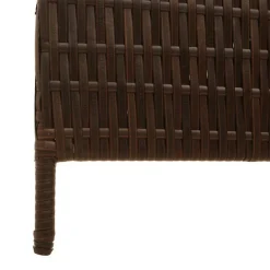 vidaXL Divisores De Ambientes-Separador de habitaciones Marrón 195 x 180 cm ratán sintético