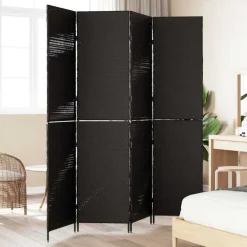 vidaXL Divisores De Ambientes-Separador de habitaciones 195 x 180 cm ratán sintético