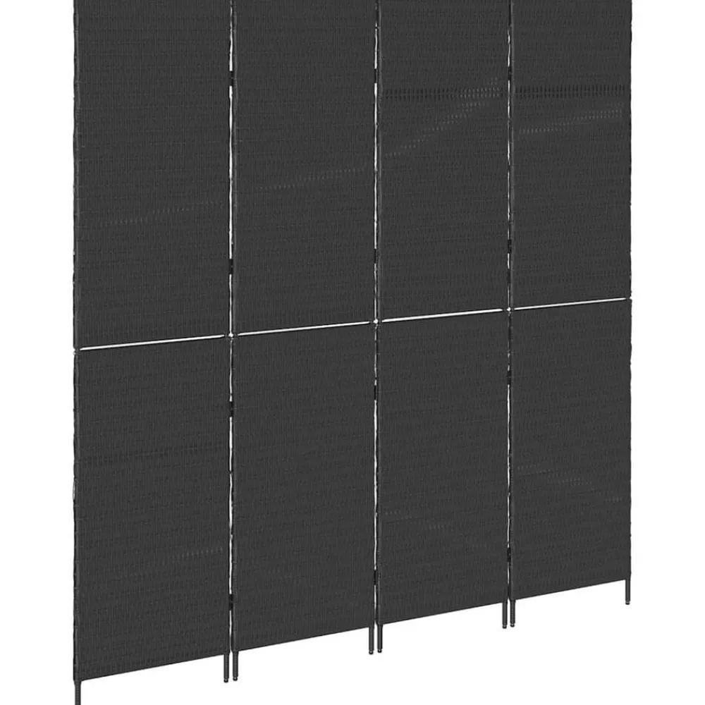 vidaXL Divisores De Ambientes-Separador de habitaciones 195 x 180 cm ratán sintético