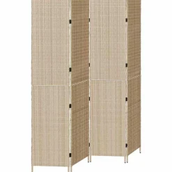 vidaXL Separador de habitaciones 195 x 180 cm ratán sintético Beige Online