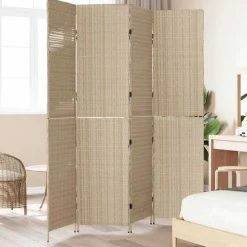 vidaXL Separador de habitaciones 195 x 180 cm ratán sintético Beige Online