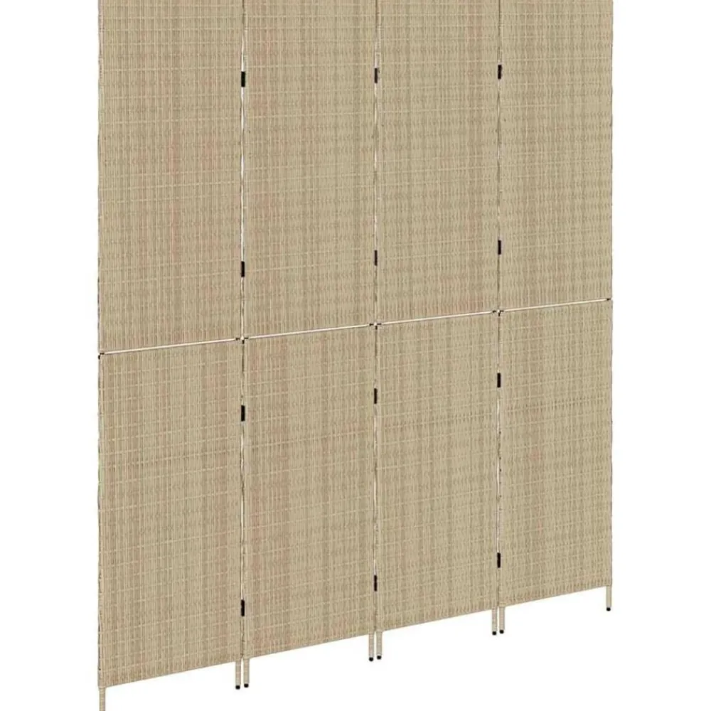 vidaXL Separador de habitaciones 195 x 180 cm ratán sintético Beige Online