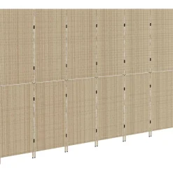 vidaXL Separador de habitaciones 292 x 180 cm ratán sintético Beige Hot