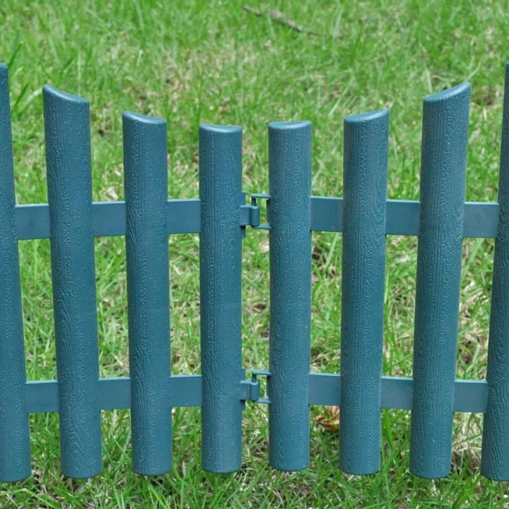 vidaXL Vallas De Jardín-Separadores de césped 17 uds 10 m