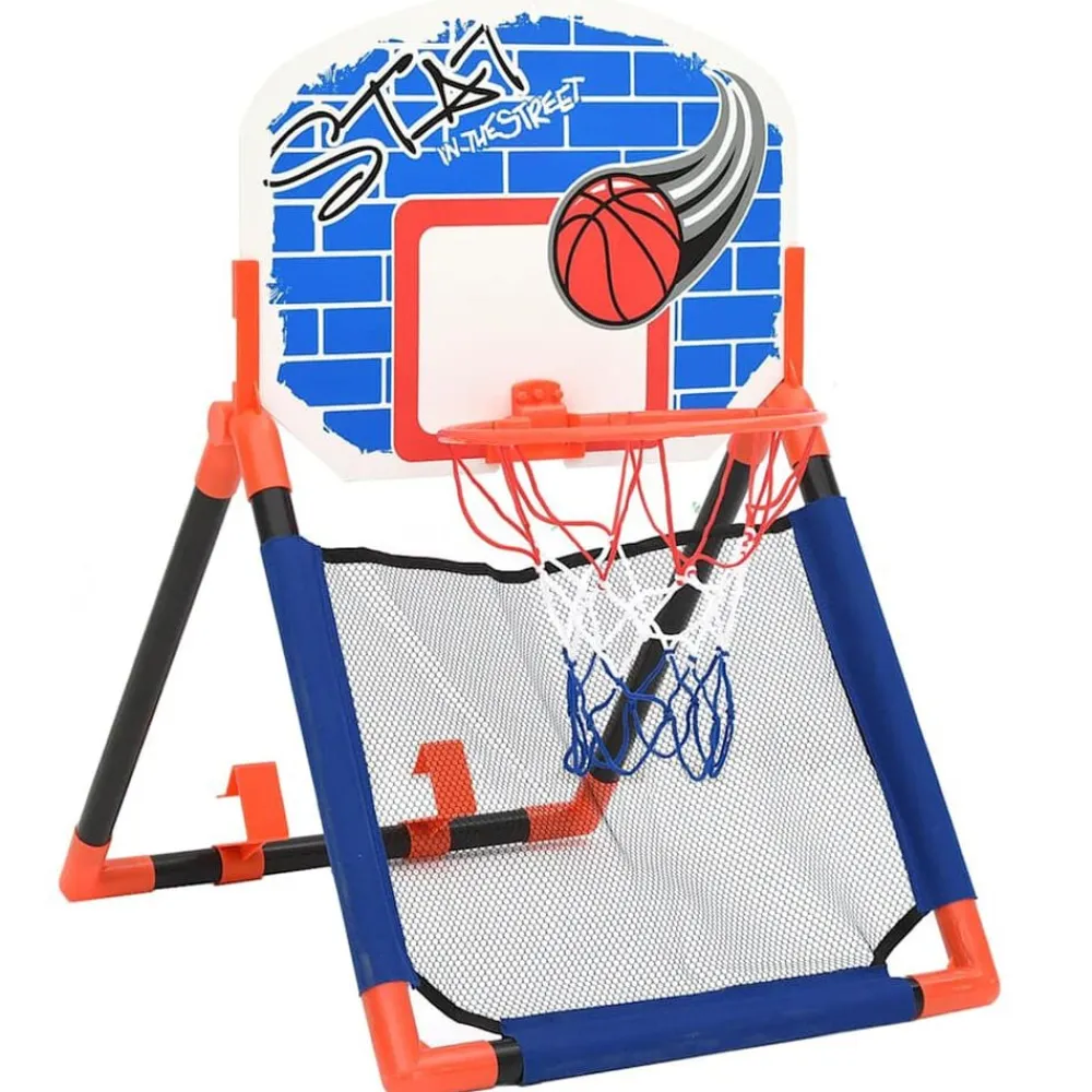 vidaXL Set baloncesto infantil multifuncional suelo y pared Best