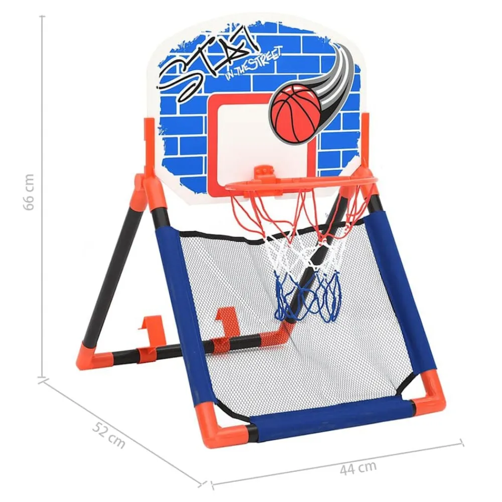 vidaXL Set baloncesto infantil multifuncional suelo y pared Best
