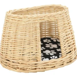 vidaXL Set cestas de gatos 3 uds. con cojines sauce 47x34x60cm Natural Clearance