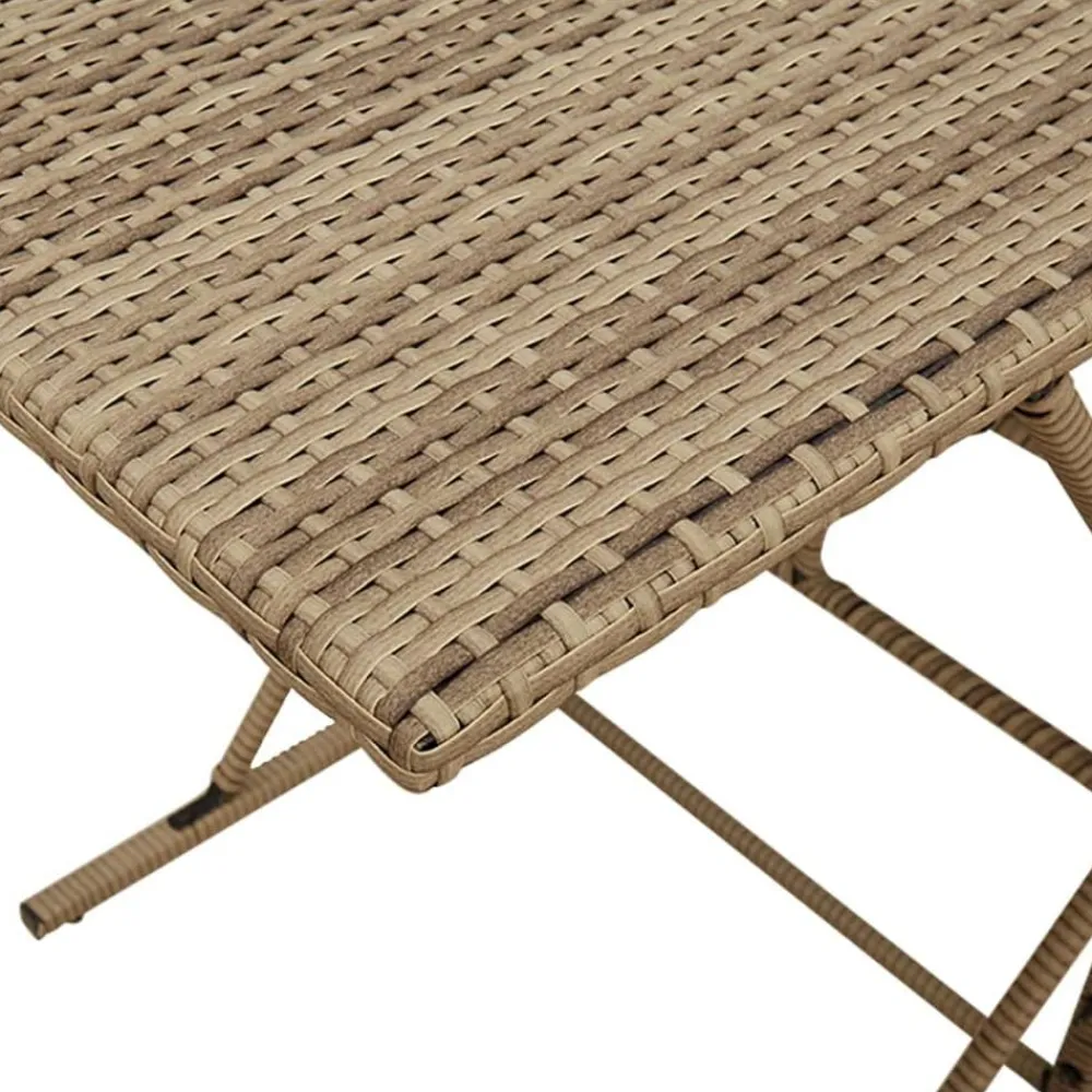 vidaXL Set comedor de jardín 7 pzas con cojines ratán sintético beige beige y crema Discount