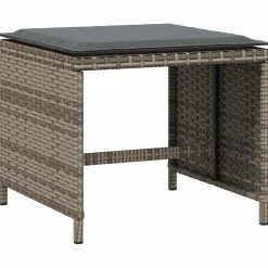 vidaXL Muebles De Jardín-Set comedor de jardín 5 piezas con cojines ratán sintético
