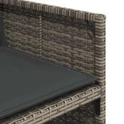 vidaXL Muebles De Jardín-Set comedor de jardín 5 piezas con cojines ratán sintético