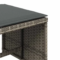 vidaXL Muebles De Jardín-Set comedor de jardín 5 piezas con cojines ratán sintético