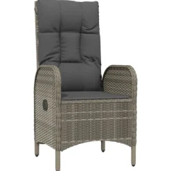 vidaXL Muebles De Jardín-Set comedor de jardín 3 piezas con cojines ratán sintético