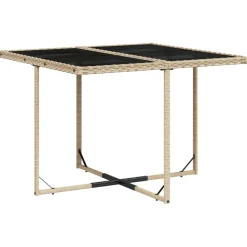 vidaXL Muebles De Jardín-Set comedor de jardín 9 pzas con cojines ratán sintético