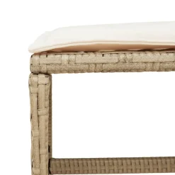 vidaXL Muebles De Jardín-Set comedor de jardín 9 pzas con cojines ratán sintético