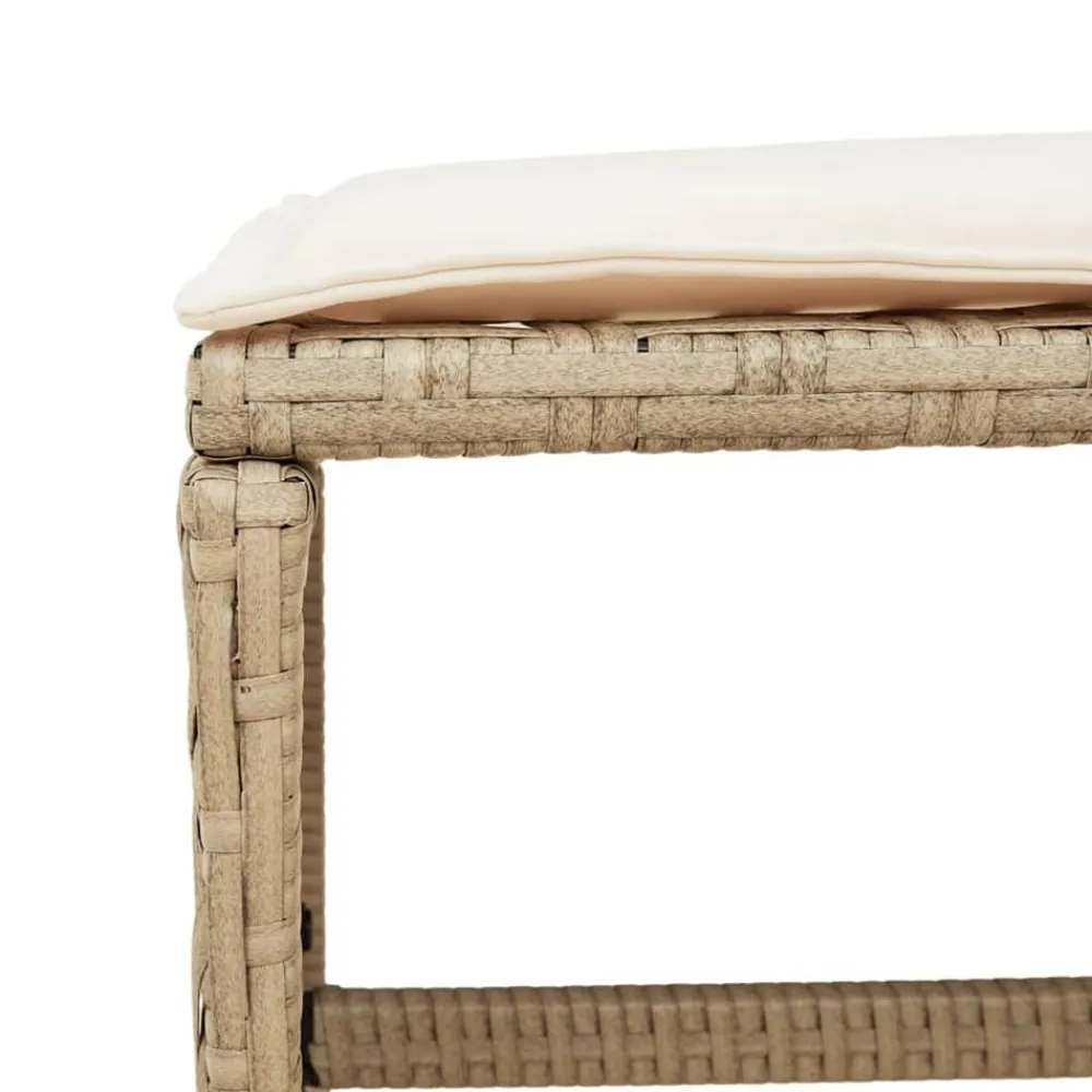 vidaXL Muebles De Jardín-Set comedor de jardín 9 pzas con cojines ratán sintético