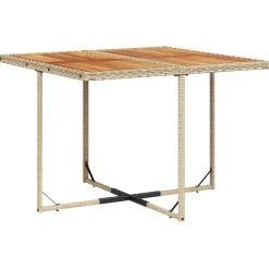 vidaXL Muebles De Jardín-Set comedor de jardín 9 pzas con cojines ratán sintético