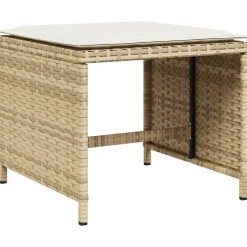vidaXL Muebles De Jardín-Set comedor de jardín 9 pzas con cojines ratán sintético