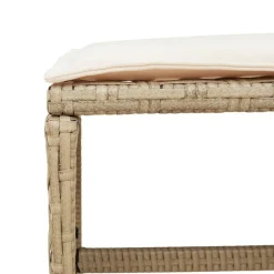 vidaXL Muebles De Jardín-Set comedor de jardín 9 pzas con cojines ratán sintético