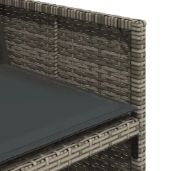vidaXL Muebles De Jardín-Set comedor de jardín 5 piezas con cojines ratán sintético