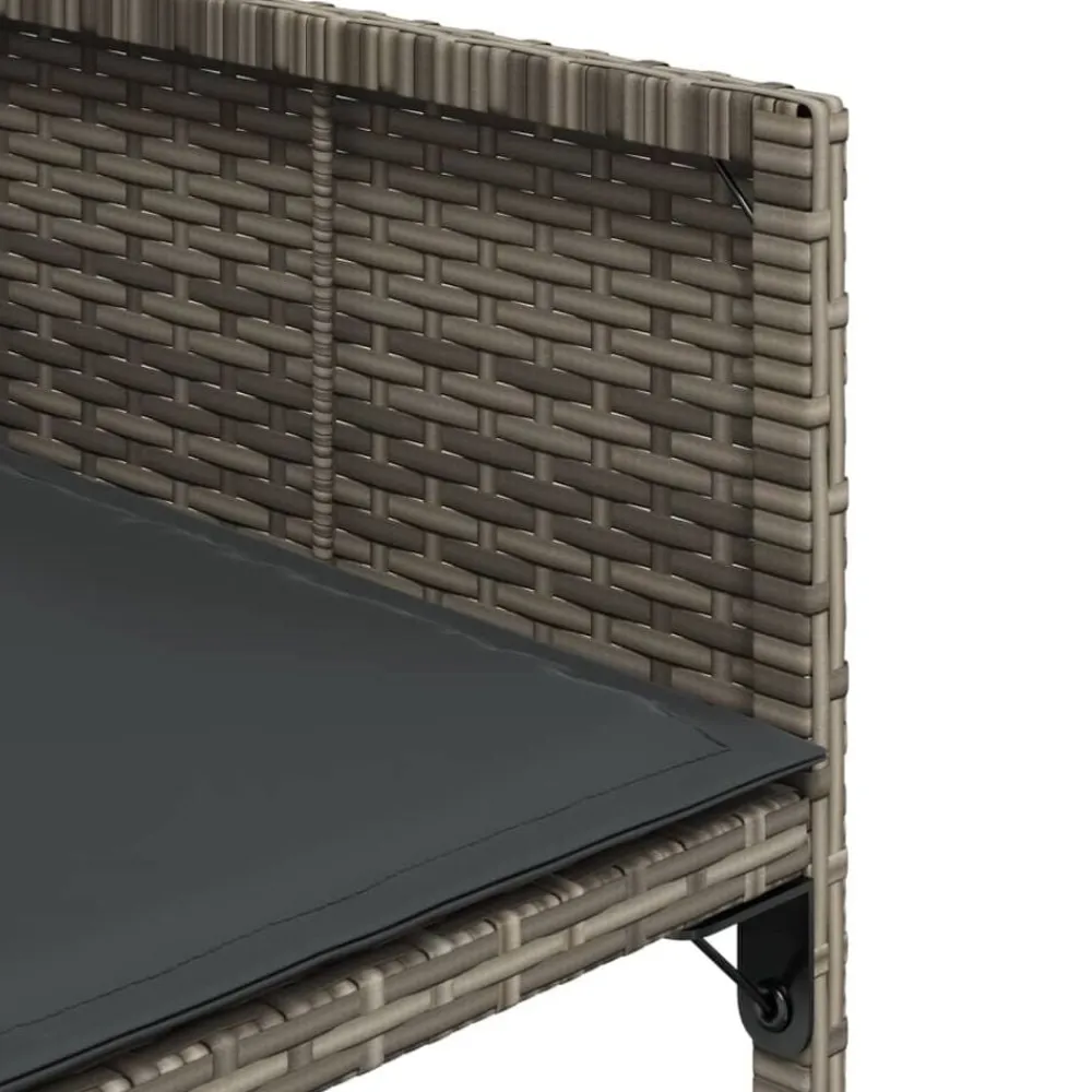 vidaXL Muebles De Jardín-Set comedor de jardín 5 piezas con cojines ratán sintético