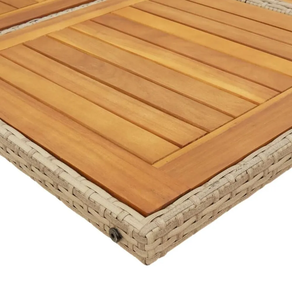 vidaXL Muebles De Jardín-Set comedor de jardín 5 pzas con cojines ratán sintético beige