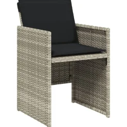 vidaXL Muebles De Jardín-Set comedor de jardín 5 pzas cojines ratán sintético