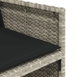 vidaXL Muebles De Jardín-Set comedor de jardín 5 pzas cojines ratán sintético