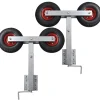 vidaXL Piezas Y Accesorios Para Vehículos-Set de 2 soportes de doble rueda de remolque de barco 59-84 cm