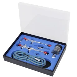 vidaXL Set de aerógrafo con 2 pistolas Best