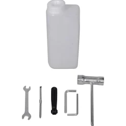 vidaXL Set de ahoyadora con barrena perforadora de suelo de acero Clearance