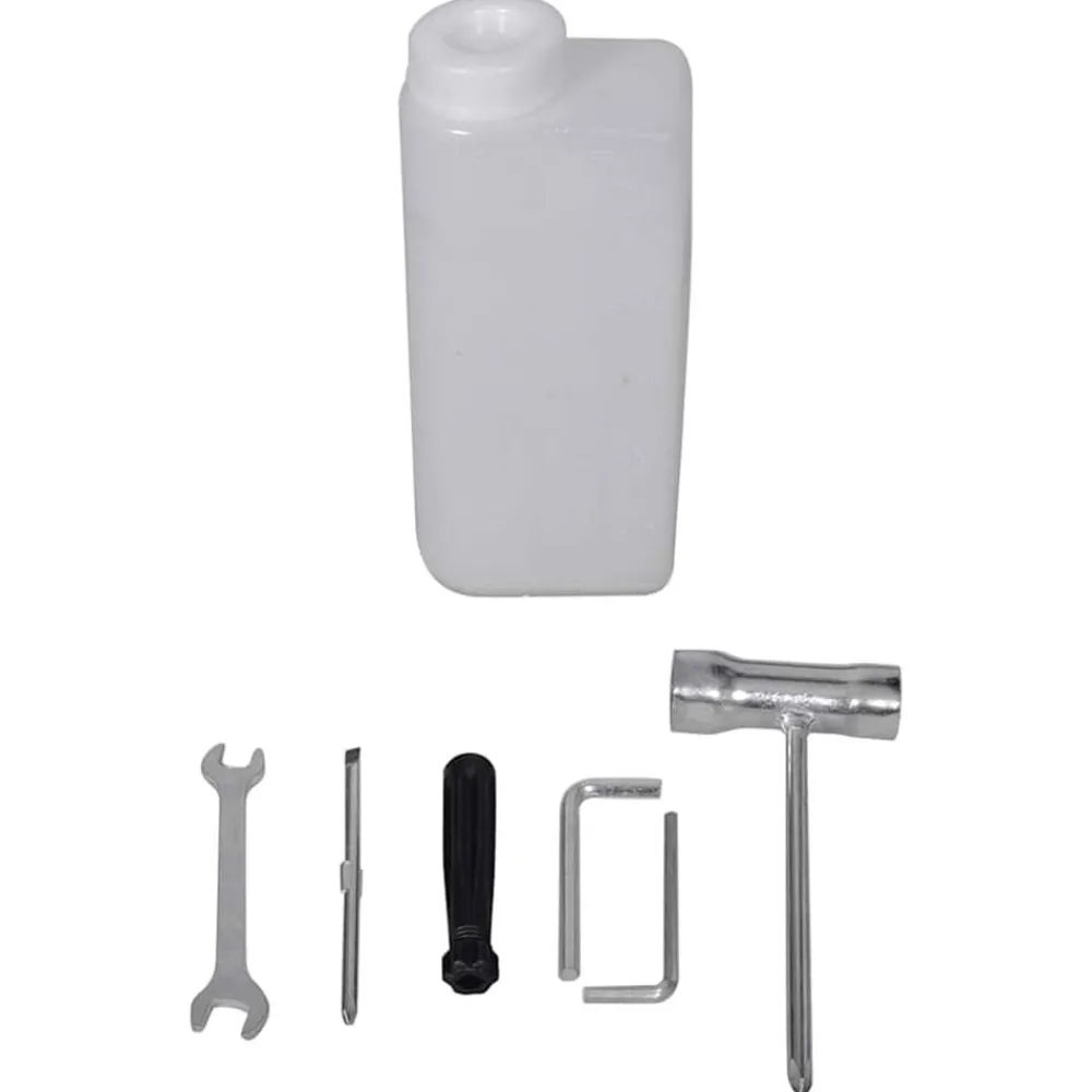 vidaXL Set de ahoyadora con barrena perforadora de suelo de acero Clearance