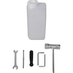 vidaXL Herramientas-Set de ahoyadora con barrena perforadora de suelo de acero