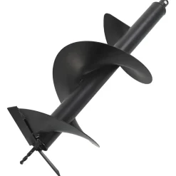 vidaXL Herramientas-Set de ahoyadora con barrena perforadora de suelo de acero