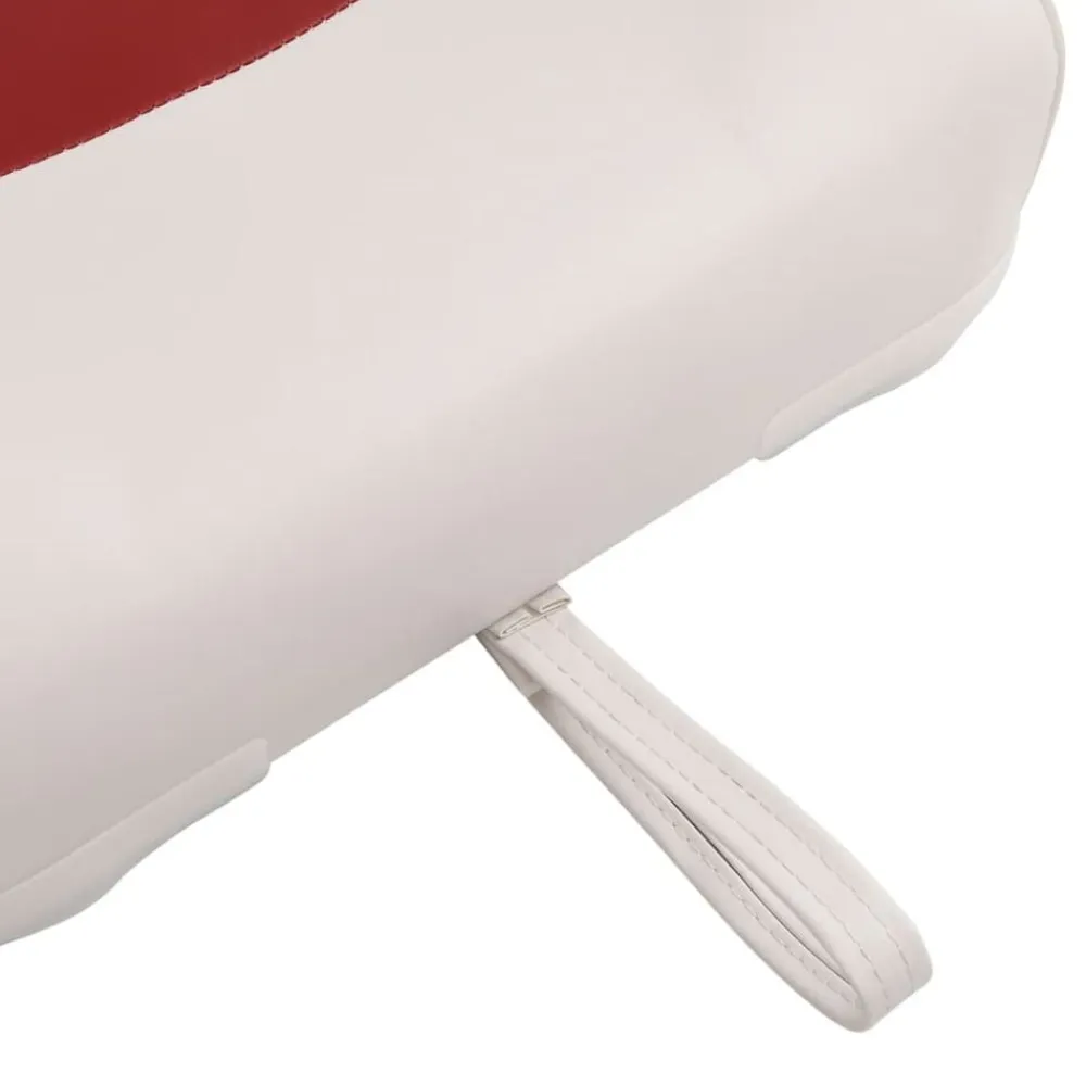 vidaXL Set de asientos plegables para barco 2 uds con respaldo alto Rojo y negro Best