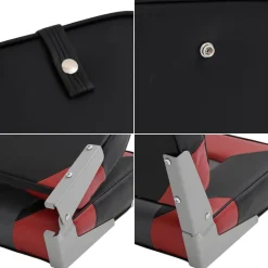 vidaXL Vehículos-Set de asientos plegables para barco 2 uds con respaldo alto