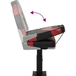 vidaXL Vehículos-Set de asientos plegables para barco 2 uds con respaldo alto