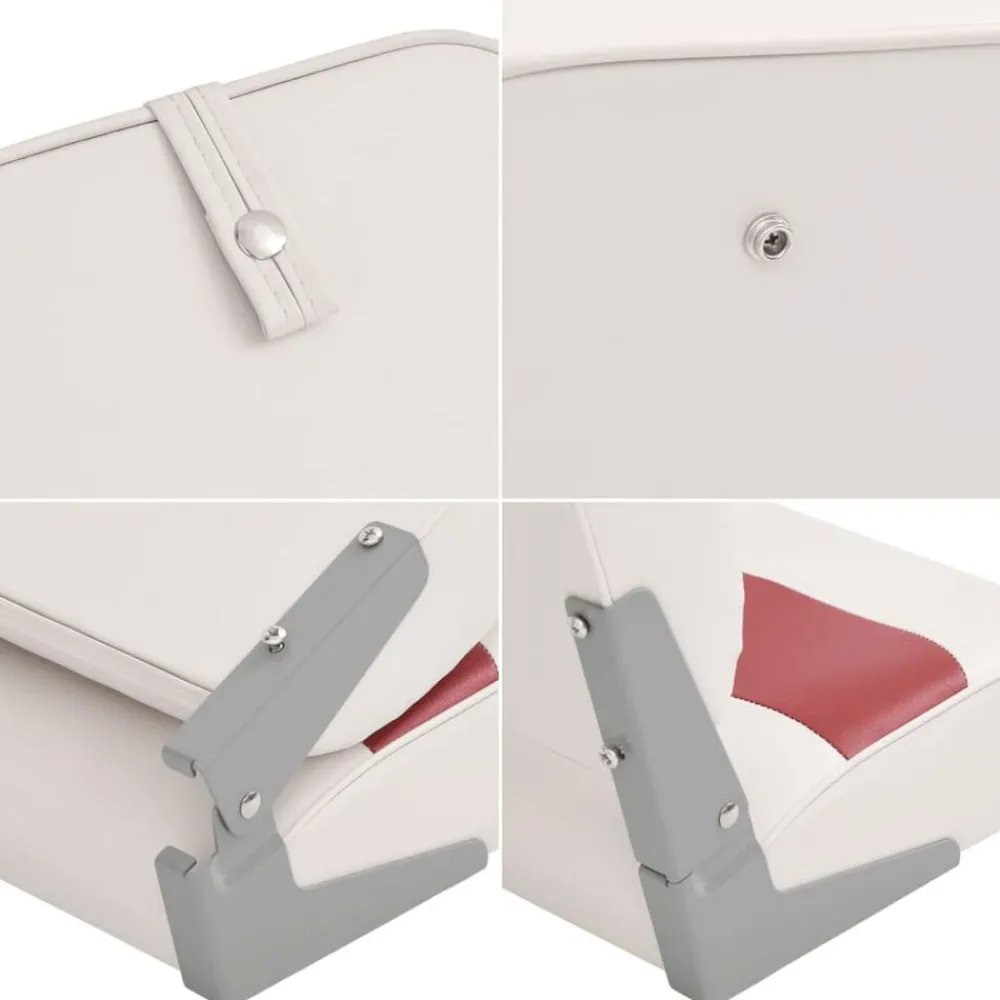 vidaXL Vehículos-Set de asientos plegables para barco 2 uds con respaldo alto