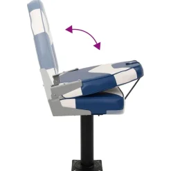 vidaXL Vehículos-Set de asientos plegables para barco 2 uds con respaldo alto
